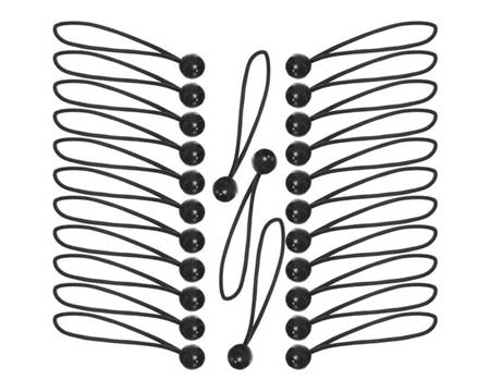 Keeper® 8 in. Bungee Toggle Ball Cords Set - 25 pack