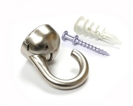 Hangman® Indoor & Outdoor Elephant Hook - Nickel