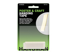 Hangman® Poster & Craft Hanging Tape Tab - 12 Tabs