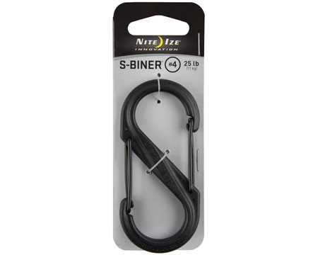 Nite Ize® S-Biner Plastic Double Gated Carabiner - Black #4