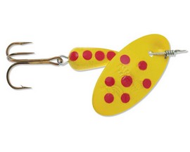 Panther Martin Yellow Spotted Teardrop Spinner - Size 6