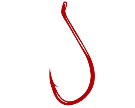Gamakatsu Red Octopus Hooks - Size 4