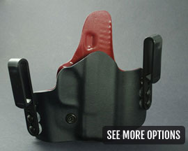 CarryMeGear Adjustable Kydex IWB Holster with Crimson Backing - Pick your Style