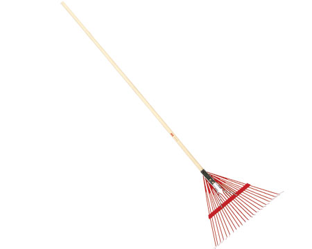 Ace® Steel Leaf Rake with Wood Handle