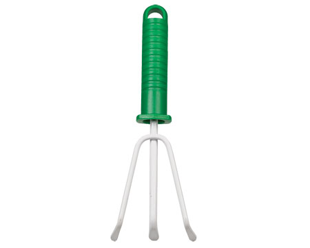 Gardening Cultivator with Green Handle