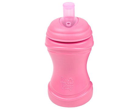 Re-Play® Recycled Plastic Soft Spout Cup - Bright Pink