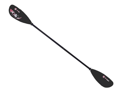 Caviness® CavPro® 4-foot Curved Kayak Paddle - Black