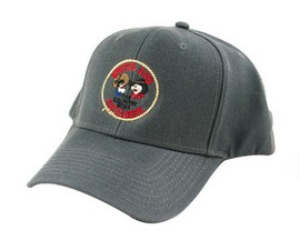 Smith & Edwards® Snuffy & Guffy Logo Cotton Snapback Hat - Charcoal