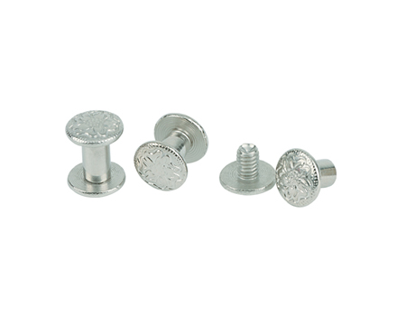 Weaver Leather® 6-count Floral Chicago Screws - Nickel
