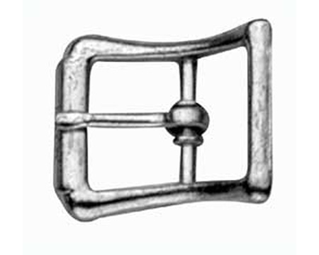 Partrade® 1 in. Square Curved Center Bar Buckle - Nickel Plated