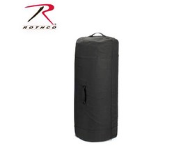 Rothco® Canvas Duffle Bag with Side Zipper - Black
