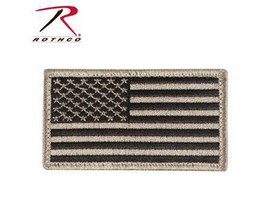 Rothco® American Flag Patch - Black/Khaki