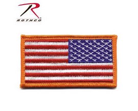 Rothco® Reverse American Flag Patch with Yellow Border
