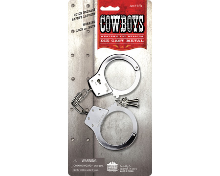 Parris Toys® Cowboys Sheriff's Handcuffs Replica