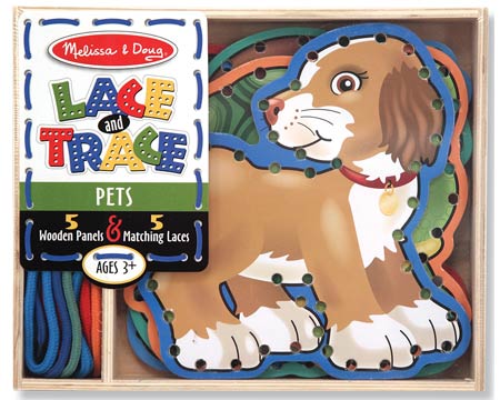 Melissa & Doug® Lace & Trace Board Shapes - Pets