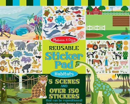 Melissa & Doug® Reusable Sticker Pad - Habitats