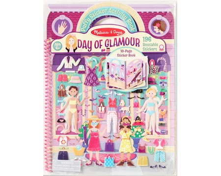 Melissa & Doug® Puffy Sticker Activity Book - Day of Glamour