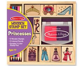 Melissa & Doug Princesses Wooden Stamp Set