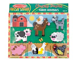 Melissa & Doug® Fresh Start™ Chunky Puzzle - Farm Animals