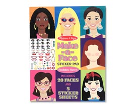 Melissa & Doug® Make-A-Face™ Sticker Pad - Fashion Faces