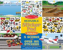 Melissa & Doug® Reusable Sticker Pad - Vehicles