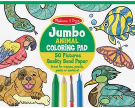 Melissa & Doug Animal Jumbo Coloring Pad