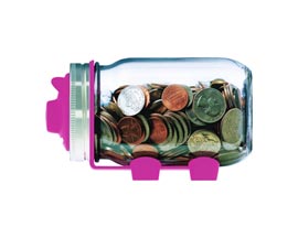 Piggy Bank Mason Jar Attachment