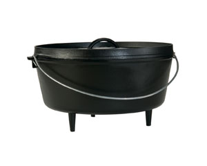 Lodge® 10-Quart Deep Cast Iron Camp Oven, 14"