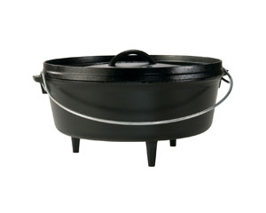 Lodge® 6-Quart Cast Iron Camp Oven, 12"