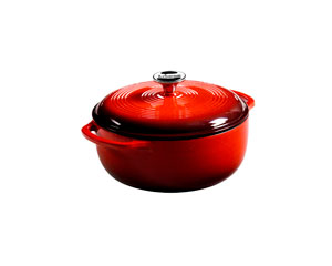 Lodge® 4.5-Quart Red Enamel Dutch Oven, 10"