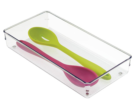 InterDesign® Linus Clear Drawer Organizer - 6" x 12" x 2"