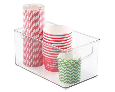 InterDesign® Kitchen Binz Clear Organizer Bin - 10" x 6" x 5"