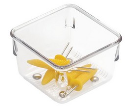 InterDesign® Linus Clear Drawer Organizer - 3" x 3" x 2"