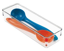 InterDesign® Linus Clear Drawer Organizer - 3" x 9" x 2"