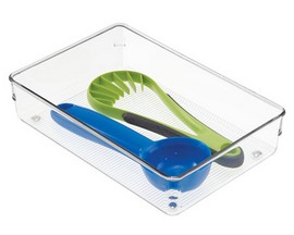 InterDesign® Linus Clear Drawer Organizer - 6" x 9" x 2"