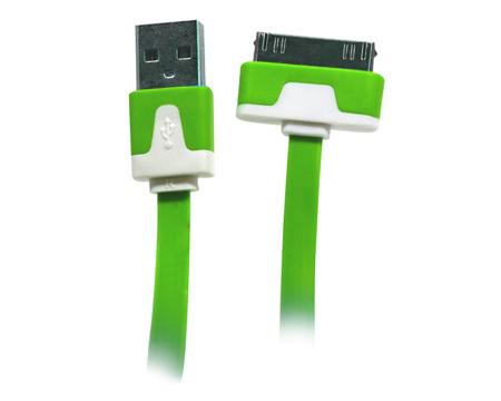 Wireless Gear 3.2' Flat 30 Pin USB Cable - Green