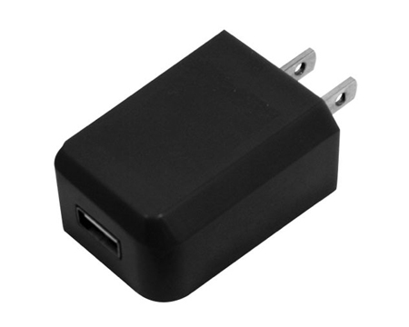 Wireless Gear USB 1 Amp AC Wall Adaptor - Black