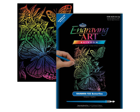 Royal & Langnickel® Engraving Art Mini Rainbow Kit - Butterflies