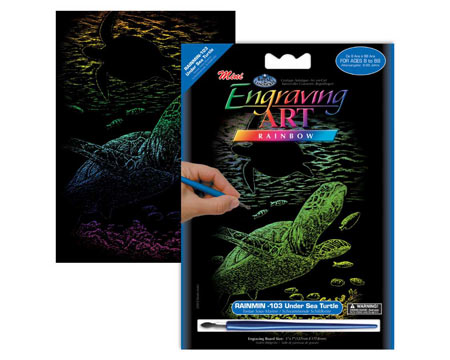 Royal & Langnickel® Engraving Art Mini Rainbow Kit - Underwater Sea Turtle