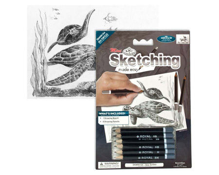 Royal & Langnickel Mini Sketching Made Easy Kit - Sea Turtles