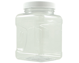 Square Pinch Jar with Lid - 16 ounce