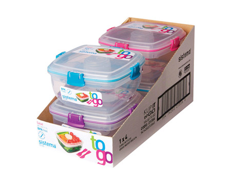 Sistema® To Go 37 oz. Salad Container - Assorted