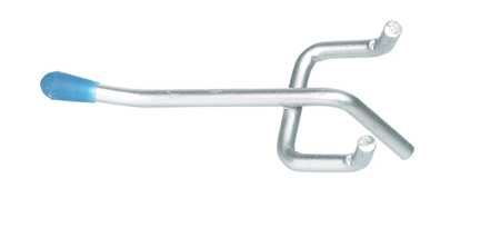 Crawford Silver Straight Peg Hook