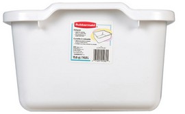 Rubbermaid Plastic Roughneck Dishpan, White