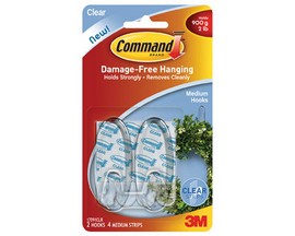 Command™ 3M™ 2 lb. Medium Hooks - 2 Pack