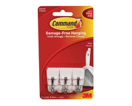 Command 3M 0.5 lb. Small Wire Hooks - 3 Pack