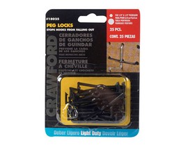 Crawford Crawford Black Peg Hook Locks