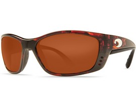 Costa Fisch Sunglasses - Tortoise/Copper Silver Mirror