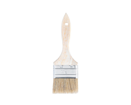 Flat White China Bristle Paint Brush - 2.5 In.