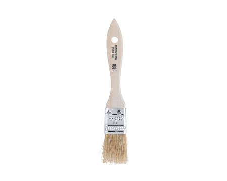 Flat White China Bristle Paint Brush - 1 In.